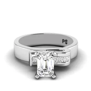 0.45-1.60 CT Princess & Emerald Cut Diamonds - Engagement Ring