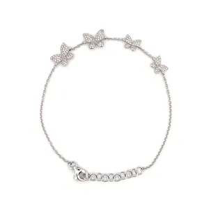 14K Gold Butterfly Diamond Bracelet