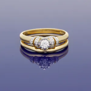 18ct Yellow Gold Diamond Bridal Set