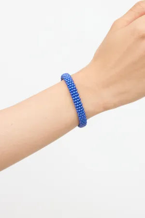 18K Gold & Sterling Silver Beaded Bracelet