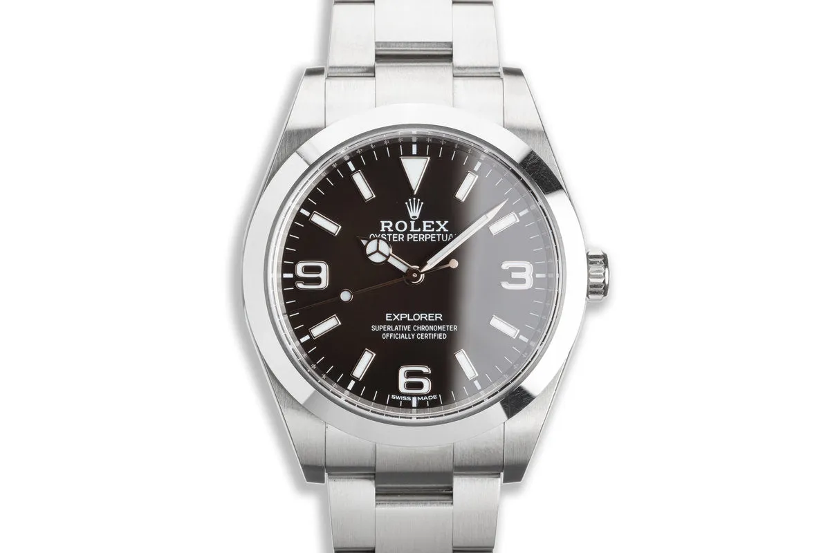 2017 Rolex Explorer MK2 214270 39mm with Box & Card