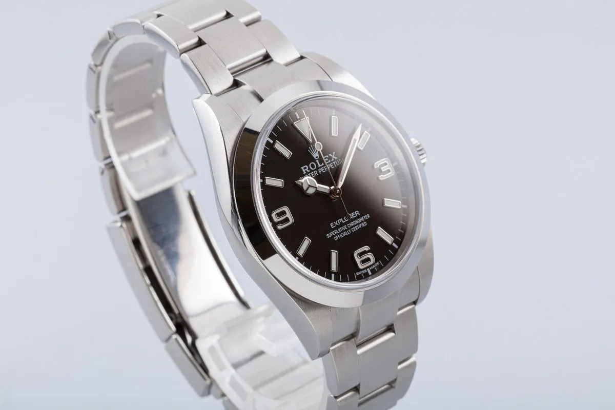 2017 Rolex Explorer MK2 214270 39mm with Box & Card