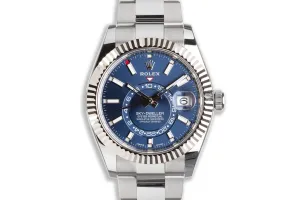 2021 Rolex Sky-Dweller Blue Dial 326934 Box, Booklets & Card