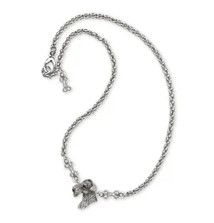Airedale Terrier Ankle Bracelet Jewelry Sterling Silver Handmade Dog Ankle Bracelet AR12-A