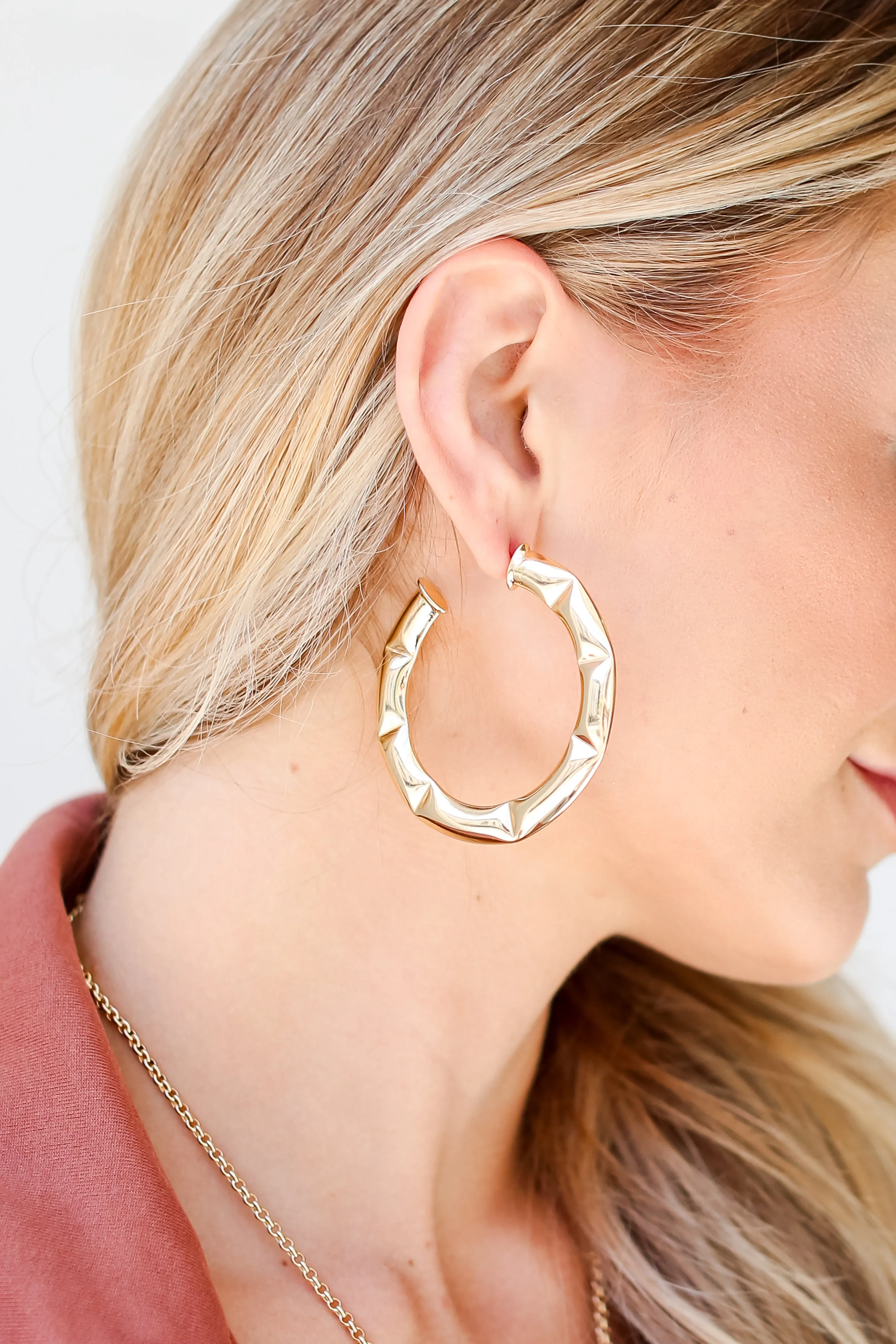 Alexa Gold Hoop Earrings
