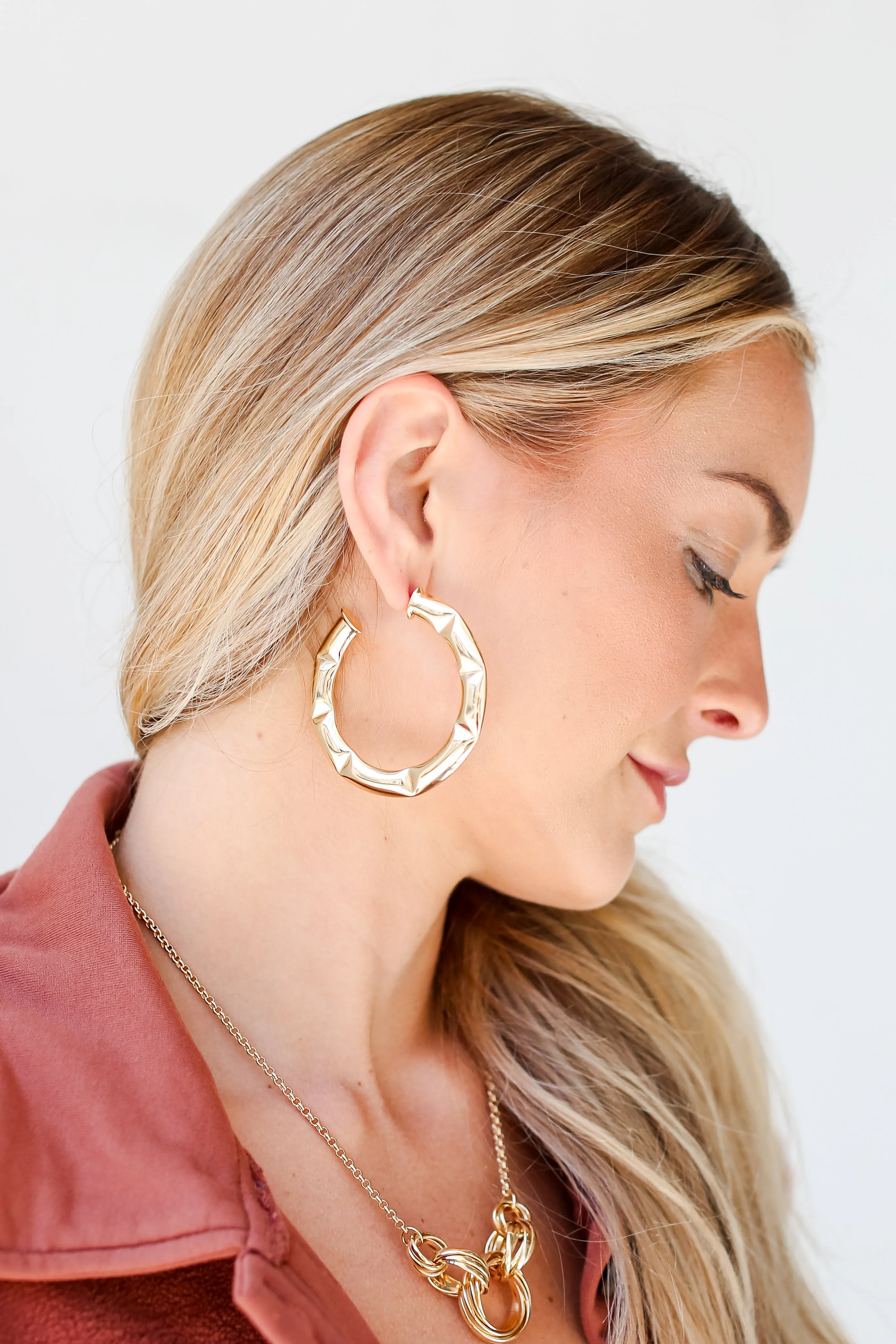 Alexa Gold Hoop Earrings