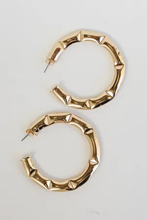 Alexa Gold Hoop Earrings