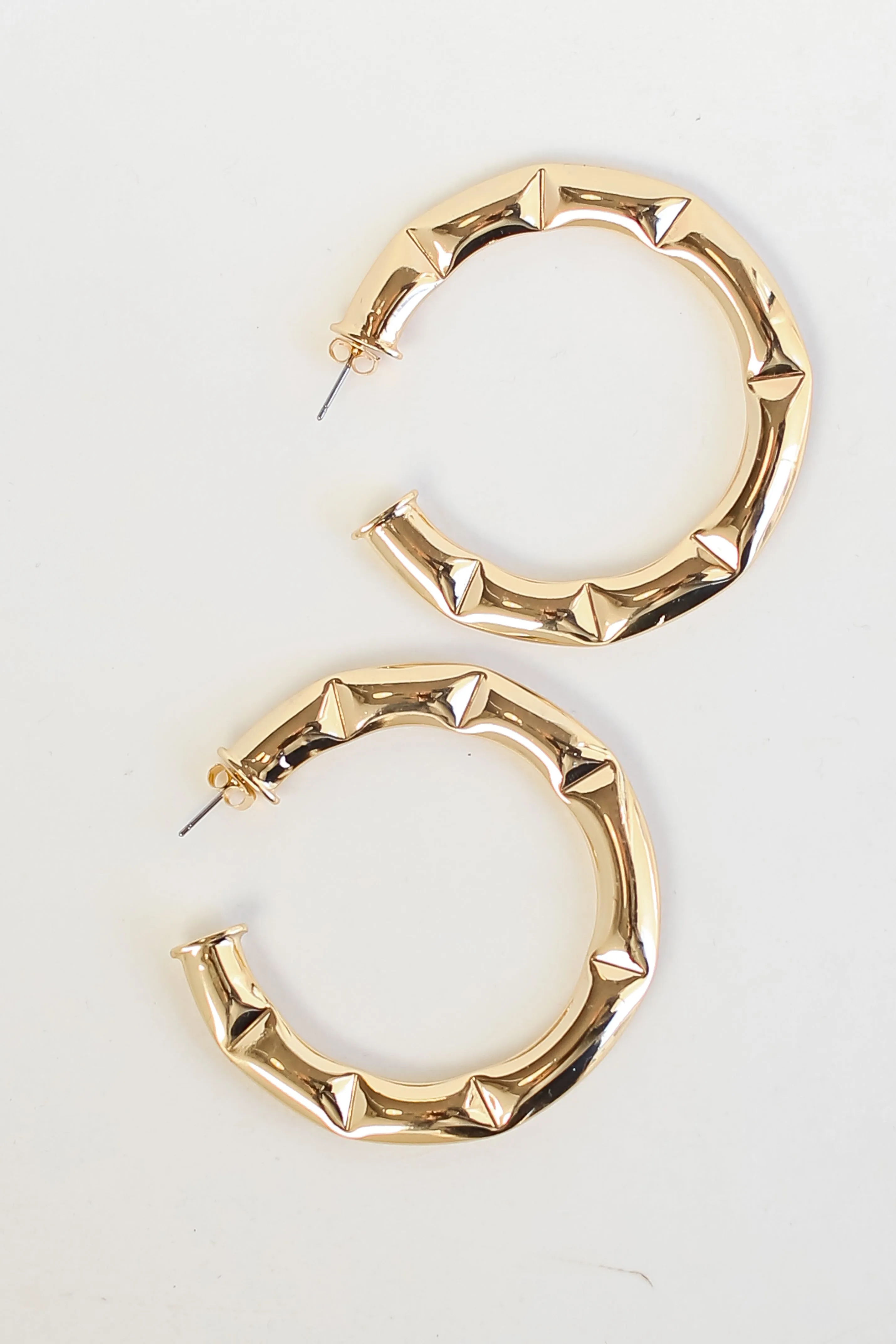 Alexa Gold Hoop Earrings