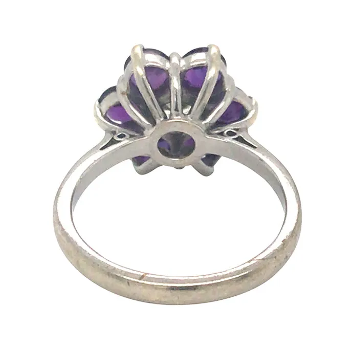 Amethyst & Diamond Ring