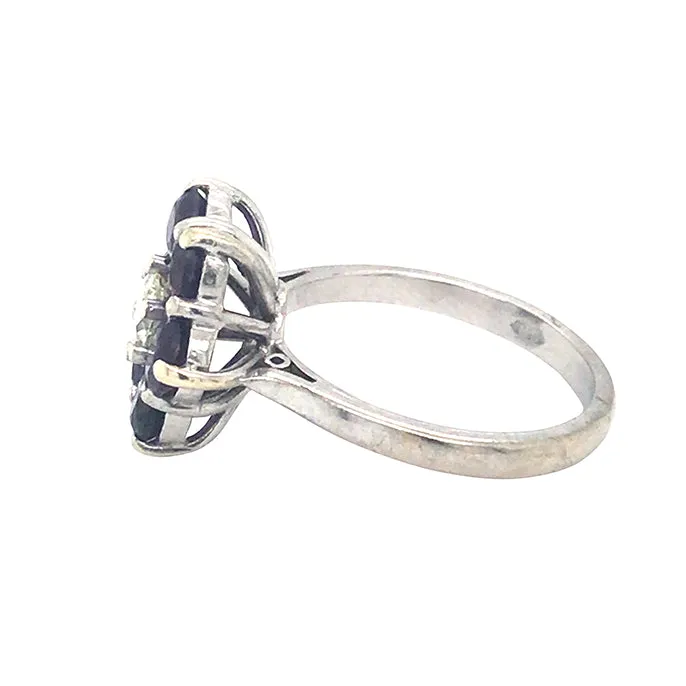 Amethyst & Diamond Ring