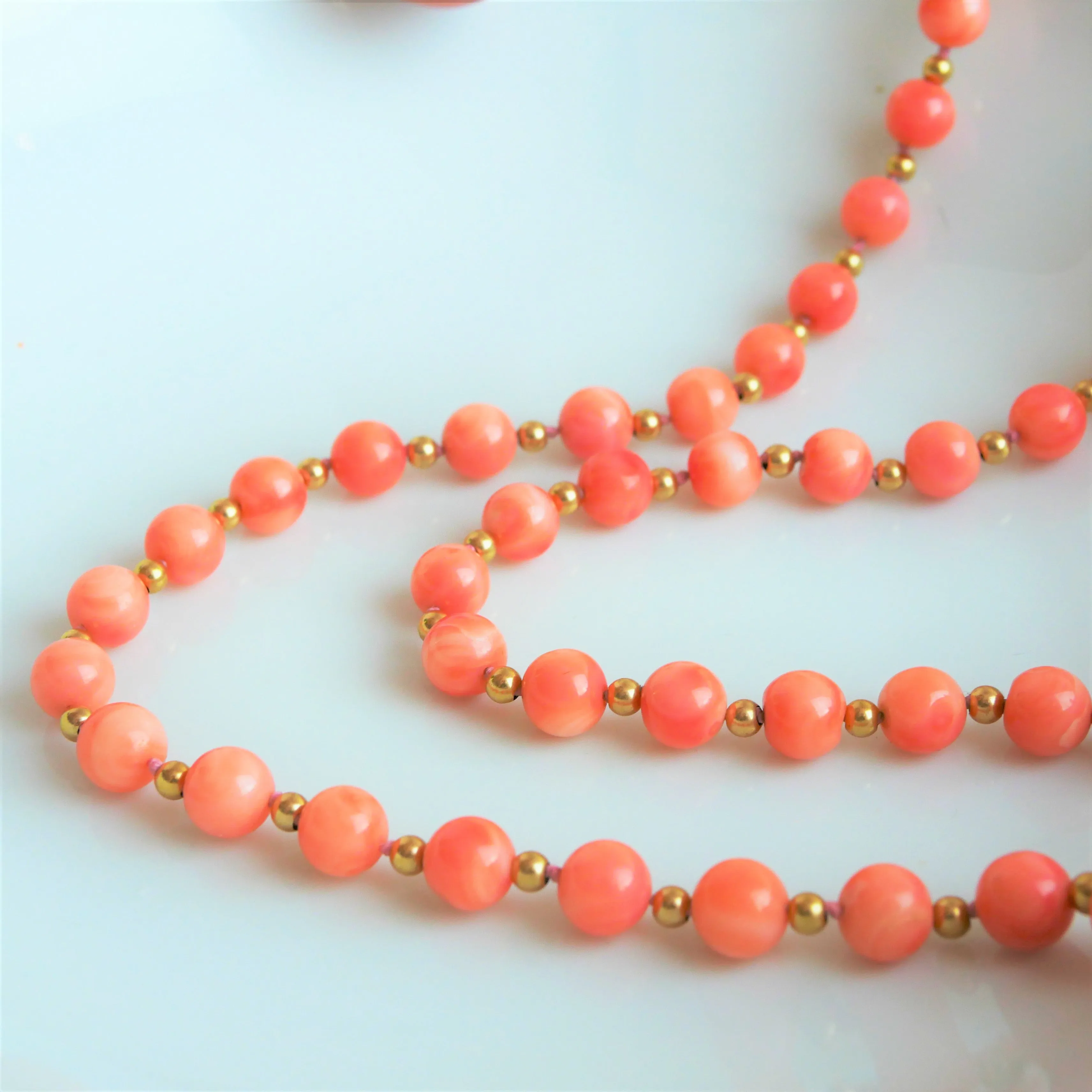 ANGEL SKIN CORAL NECKLACE