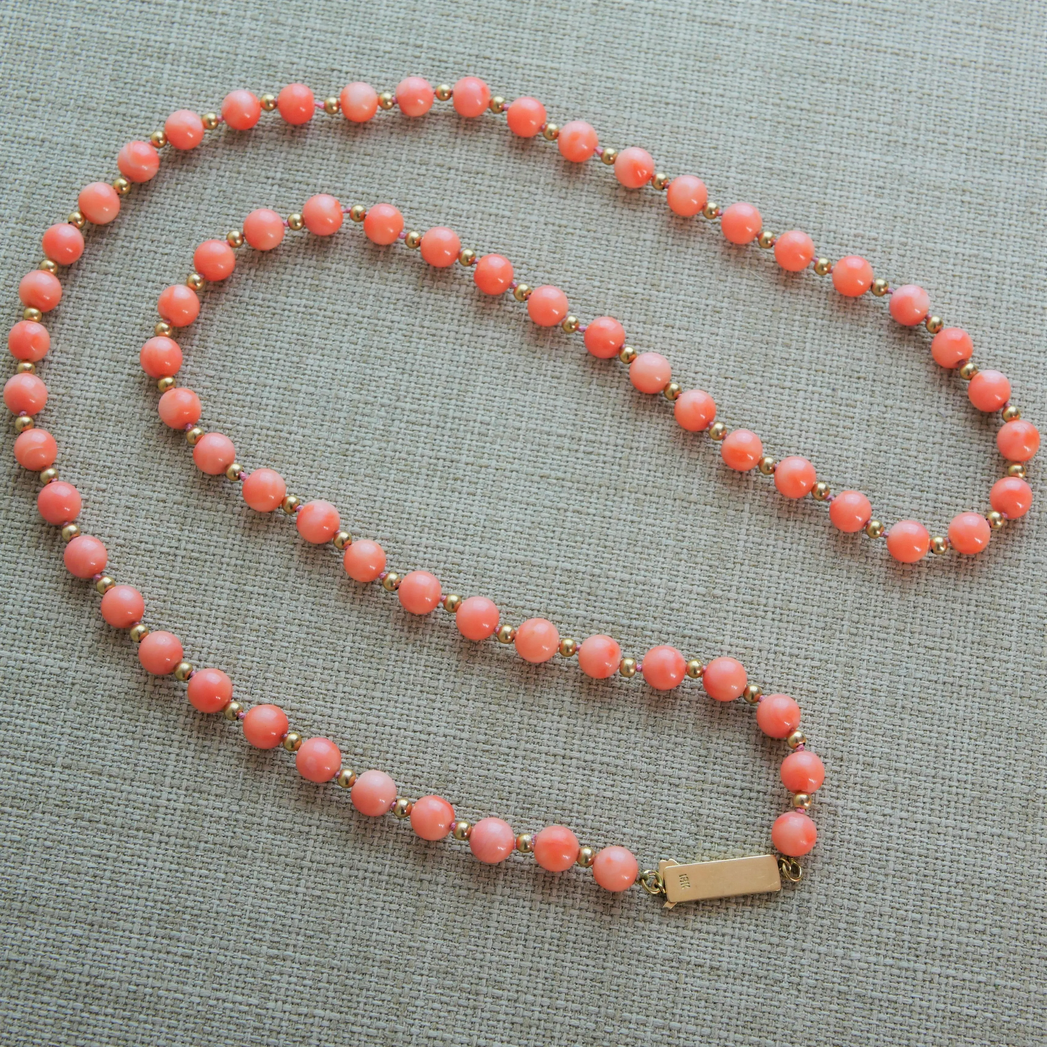 ANGEL SKIN CORAL NECKLACE