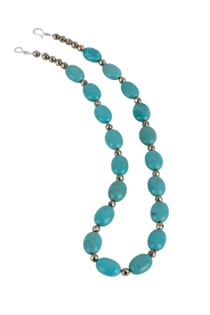 Ann Vlach Oval Turquoise Necklace