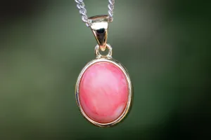 Bamboo Coral Stone Necklace for Ashes