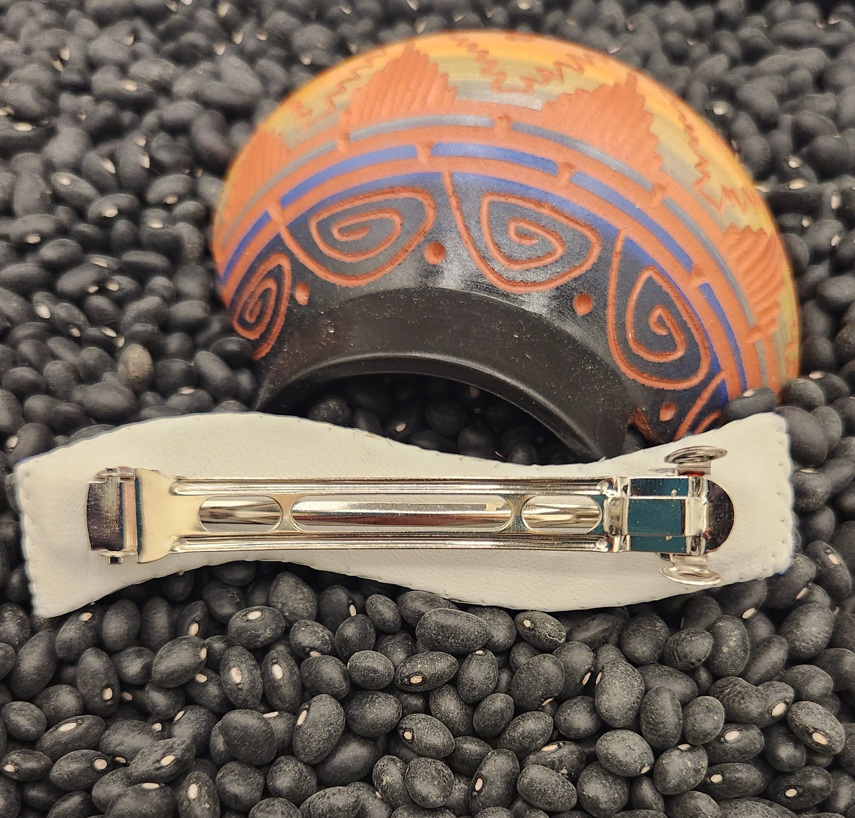 BEADED BARRETTE- LT BLUE - VALERIE BLACKIE