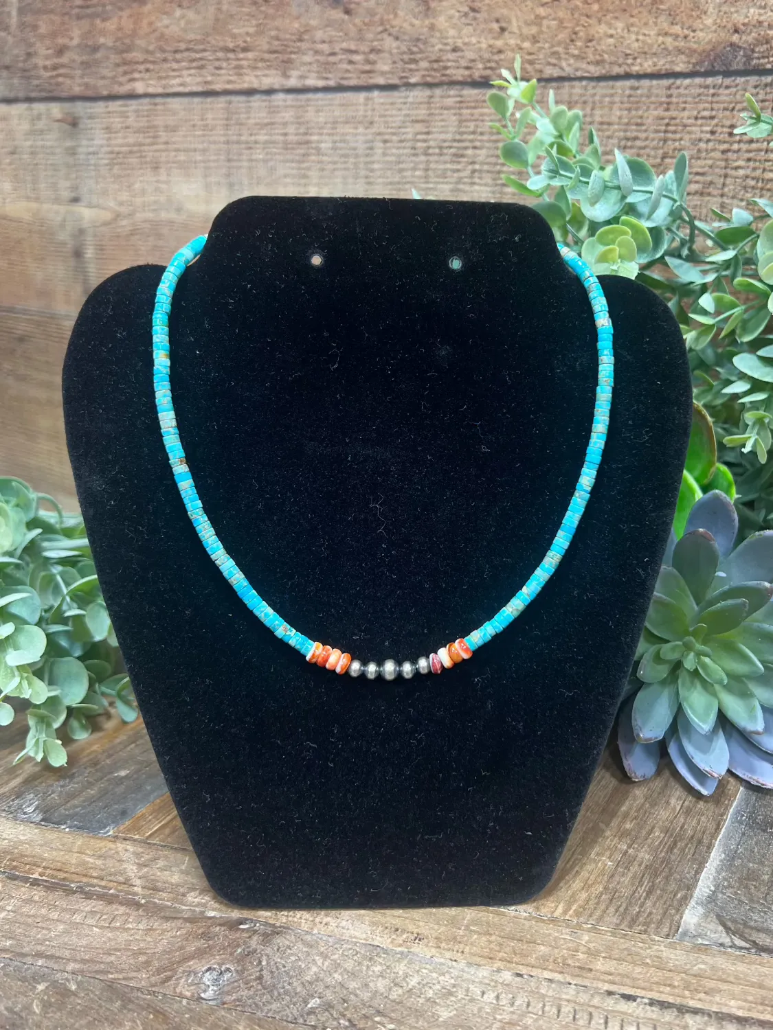 Berlin Turquoise Beaded Choker Necklace