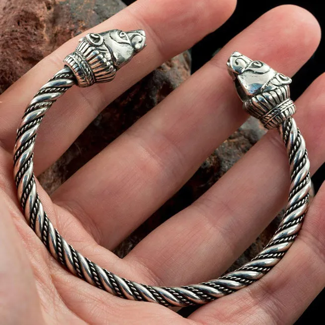 Berserker Bear Bracelet - Sterling Silver