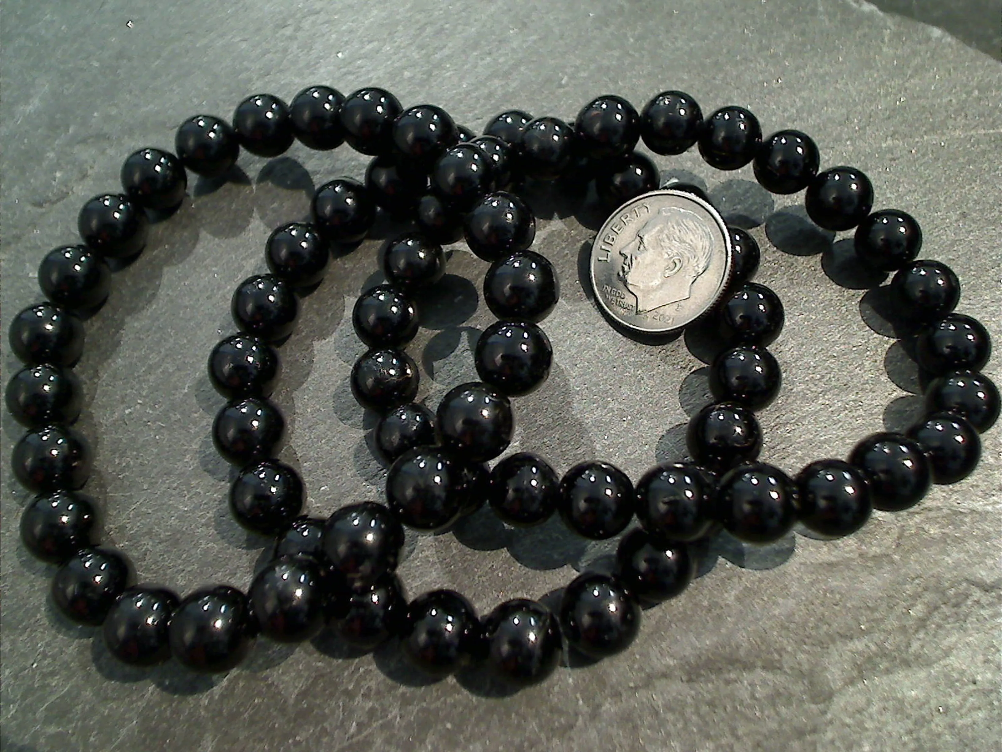 Black Tourmaline 8MM Stretch Bracelet