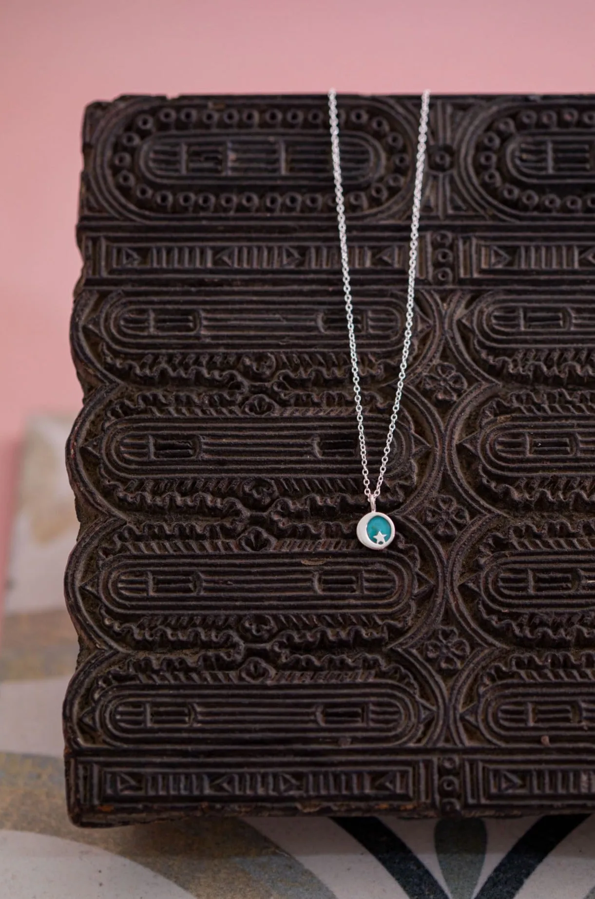 Blue Moon Star Necklace