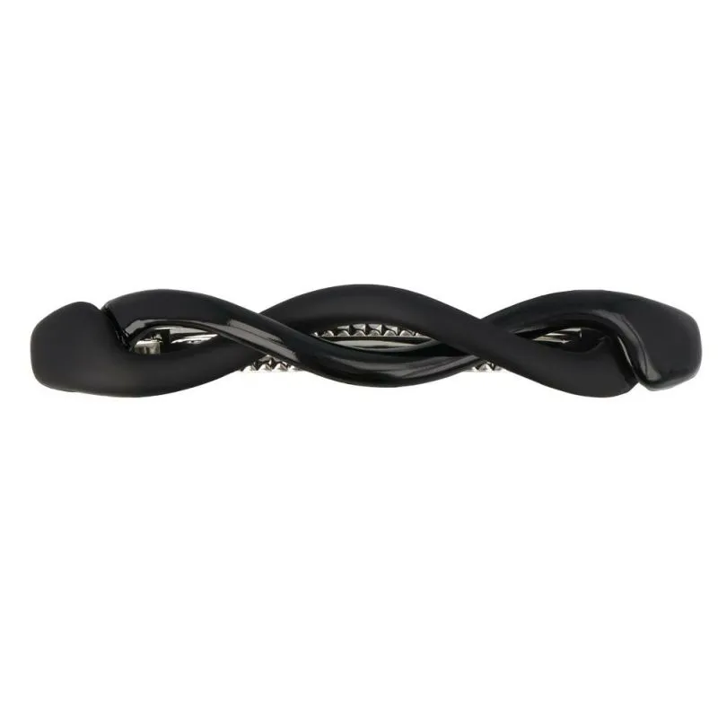 Brown and Black Twist Hair Barrette