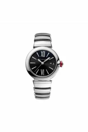 bvlgari lvcea 33mm stainless steel ladies watch ref. 102688 lu33bssd