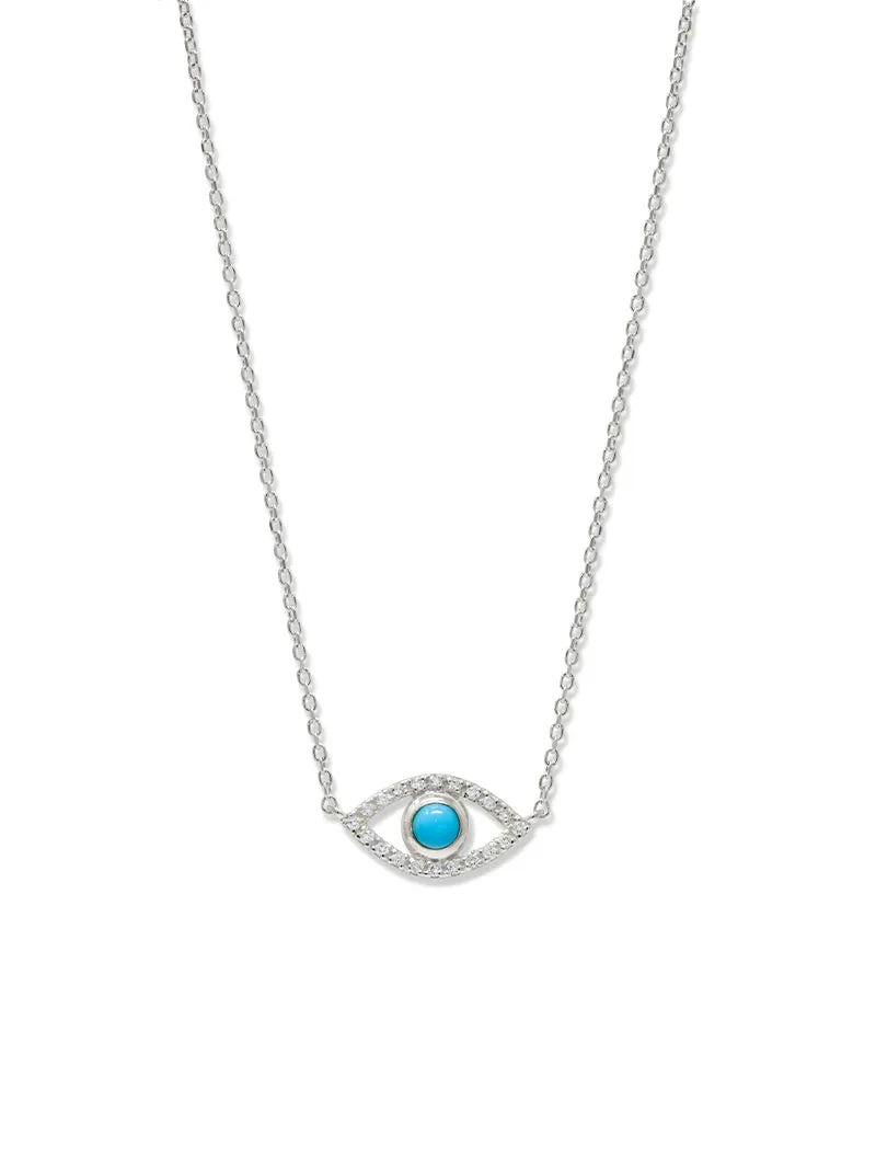 Classique Pavé Evil Eye Necklace