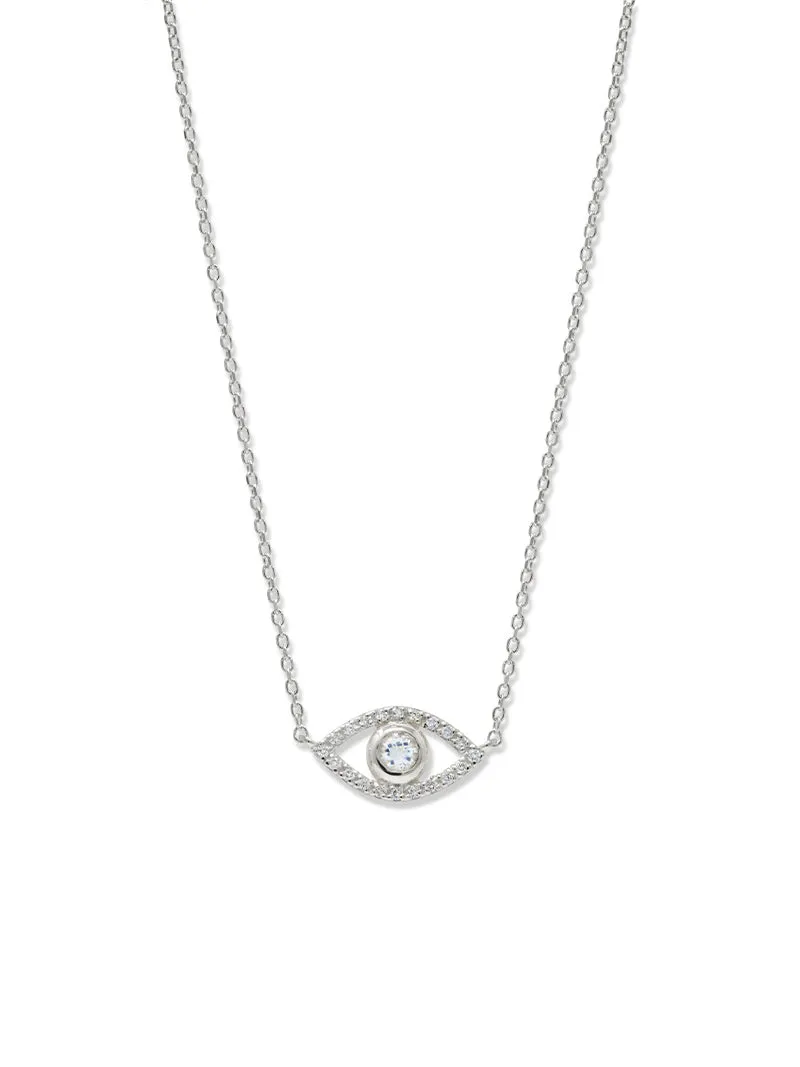 Classique Pavé Evil Eye Necklace