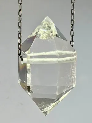 Clear Quartz Crystal Necklace
