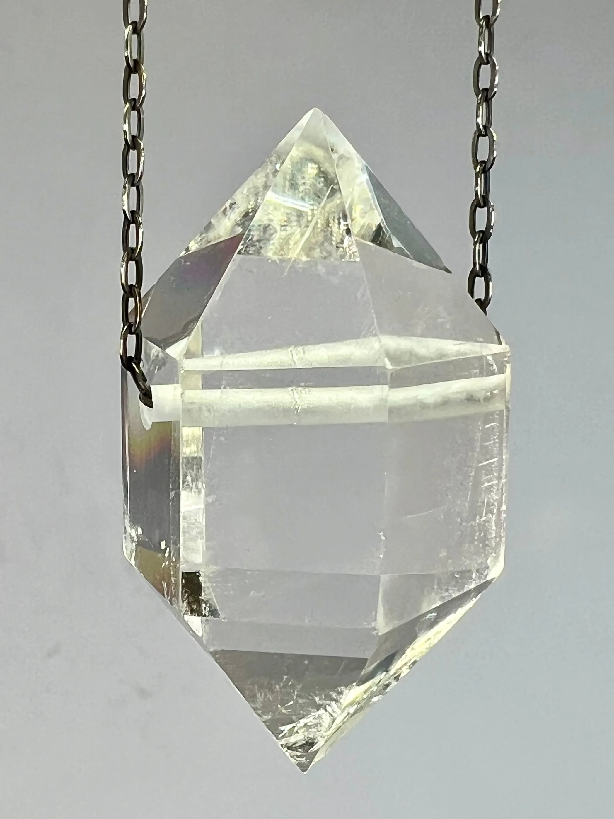 Clear Quartz Crystal Necklace