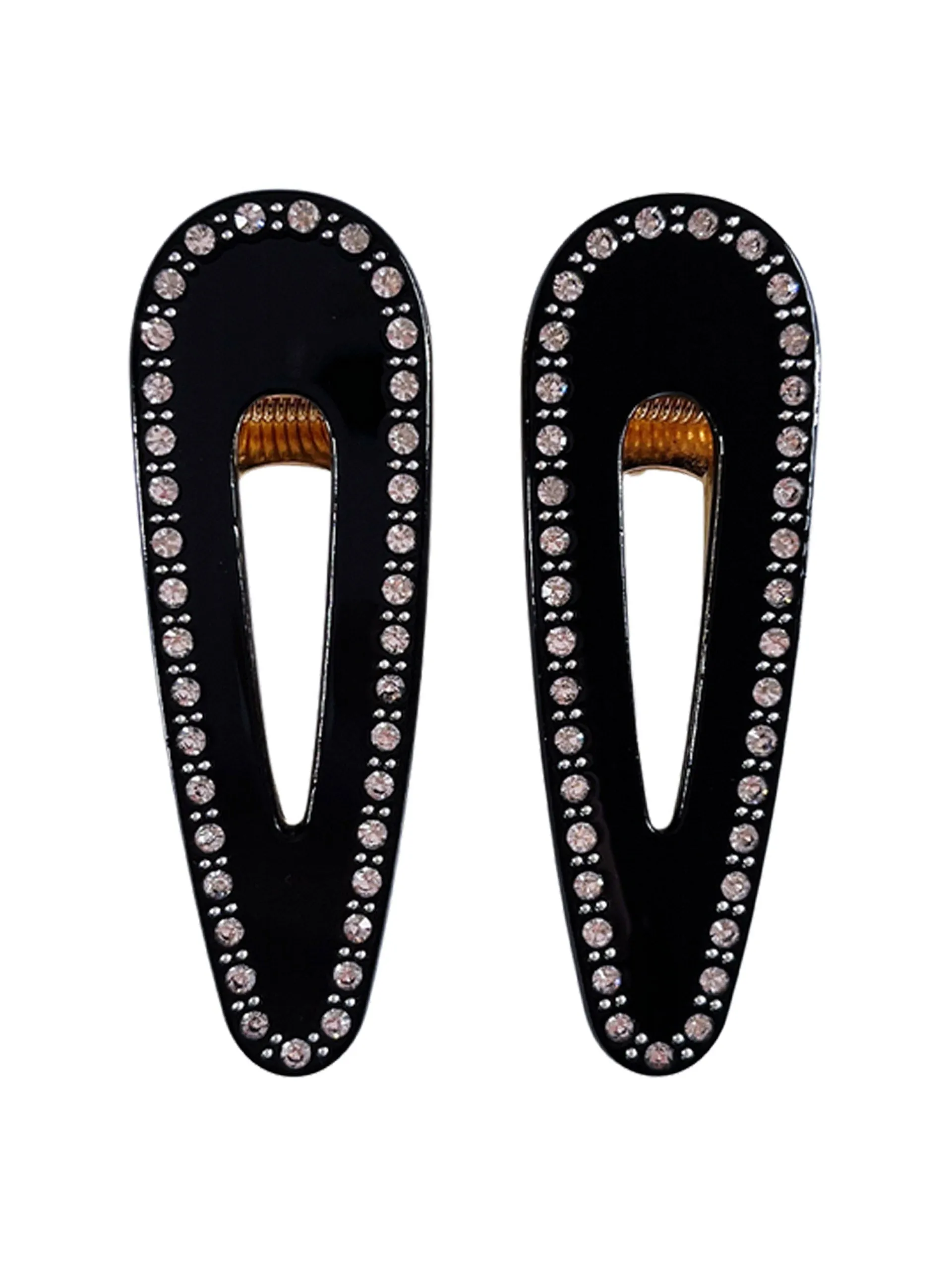 Cora clip in black crystal