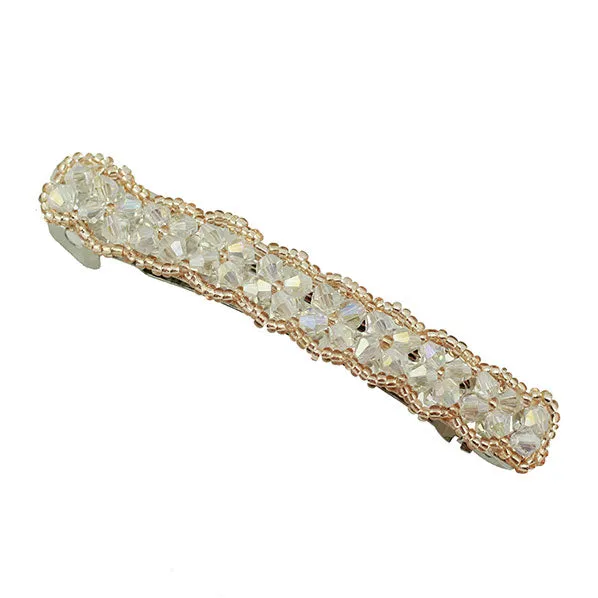Crystal & Seedbeads Princess Barrette