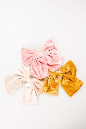 Dakota Velvet Bow Barrette