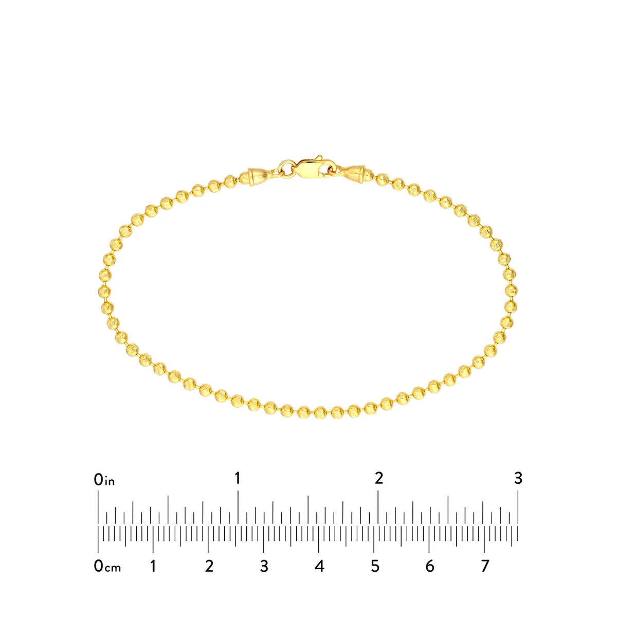 Diamond Cut Bead Bracelet 4690103
