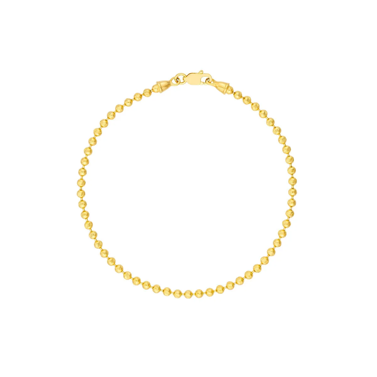 Diamond Cut Bead Bracelet 4690103
