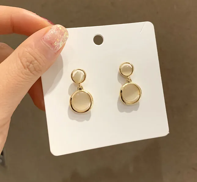 E1434 - Korean Opal Earrings