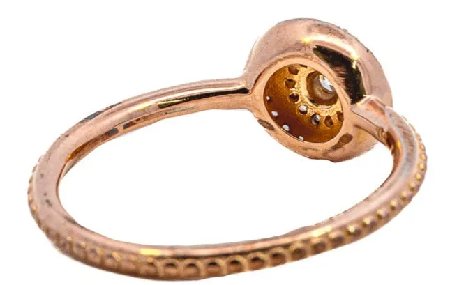 Elegant 9ct Yellow Gold CZ Ring - Delicate and Sparkling