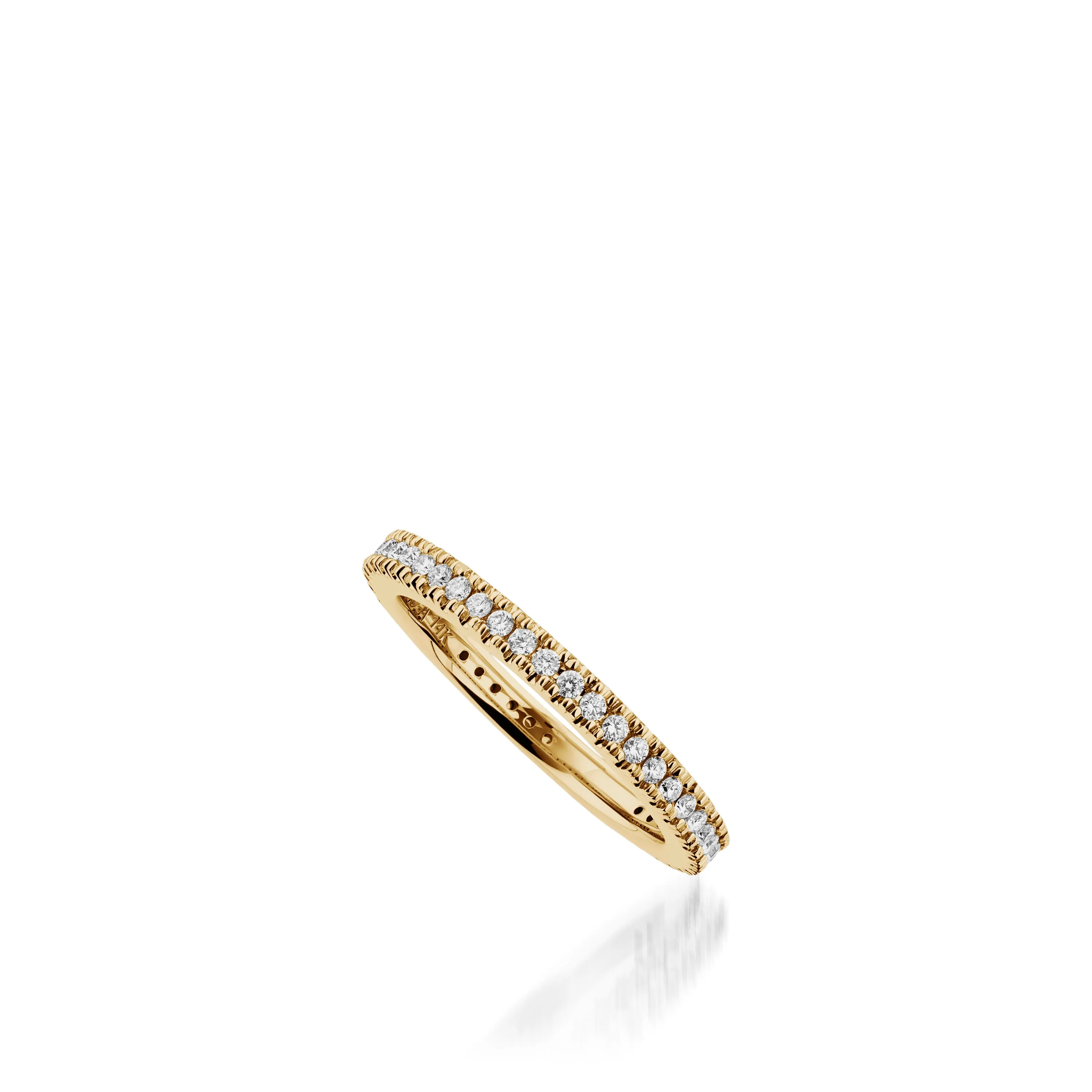 Essence Pave Diamond Wedding Band