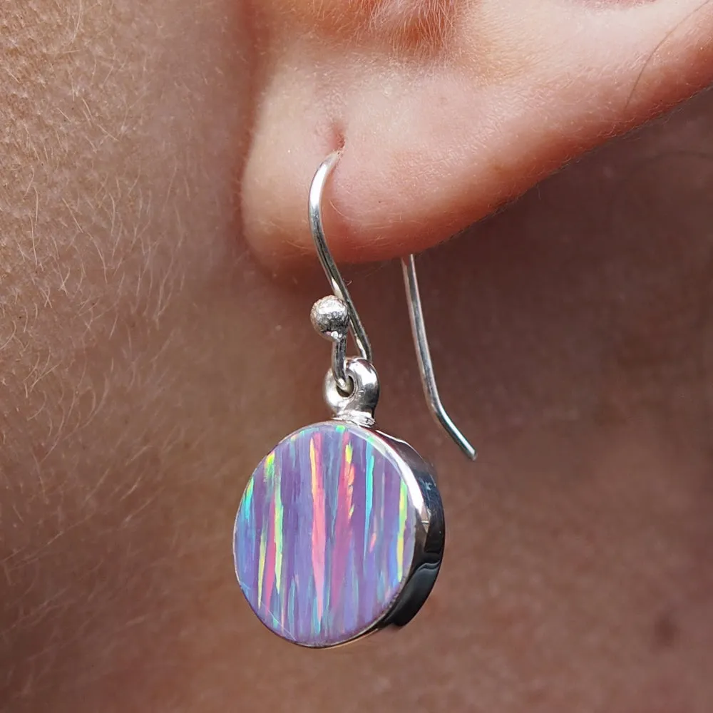 Flinder Lavender Dot Drop Earrings