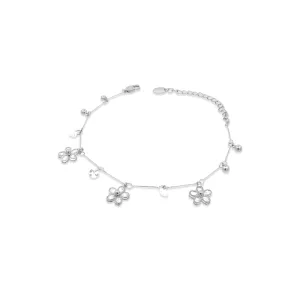 Flower Cubic Zirconia Bracelet