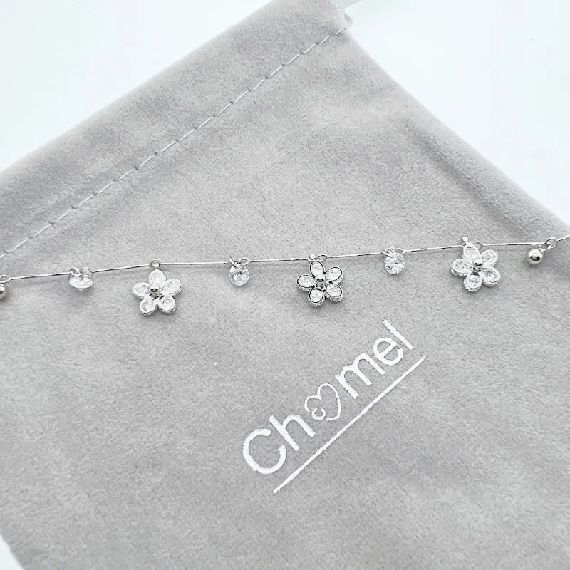 Flower Cubic Zirconia Bracelet