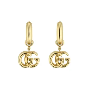 GC GG Running 18ct Yellow Gold Drop Earrings D
