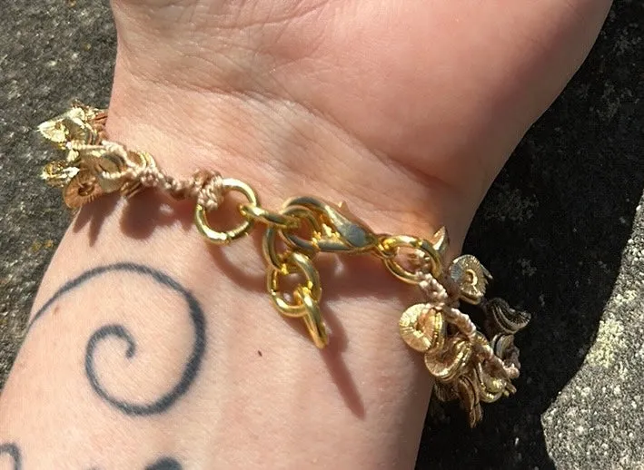 Gold spacer bracelet