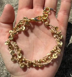 Gold spacer bracelet