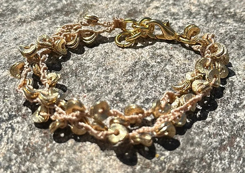 Gold spacer bracelet