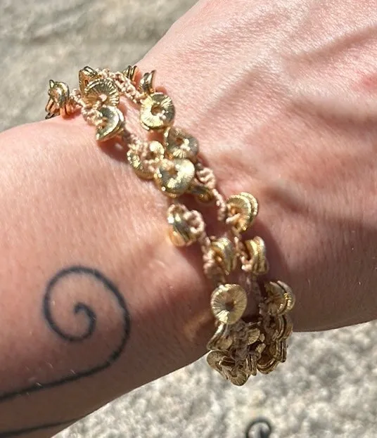 Gold spacer bracelet