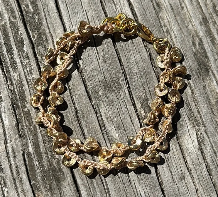 Gold spacer bracelet