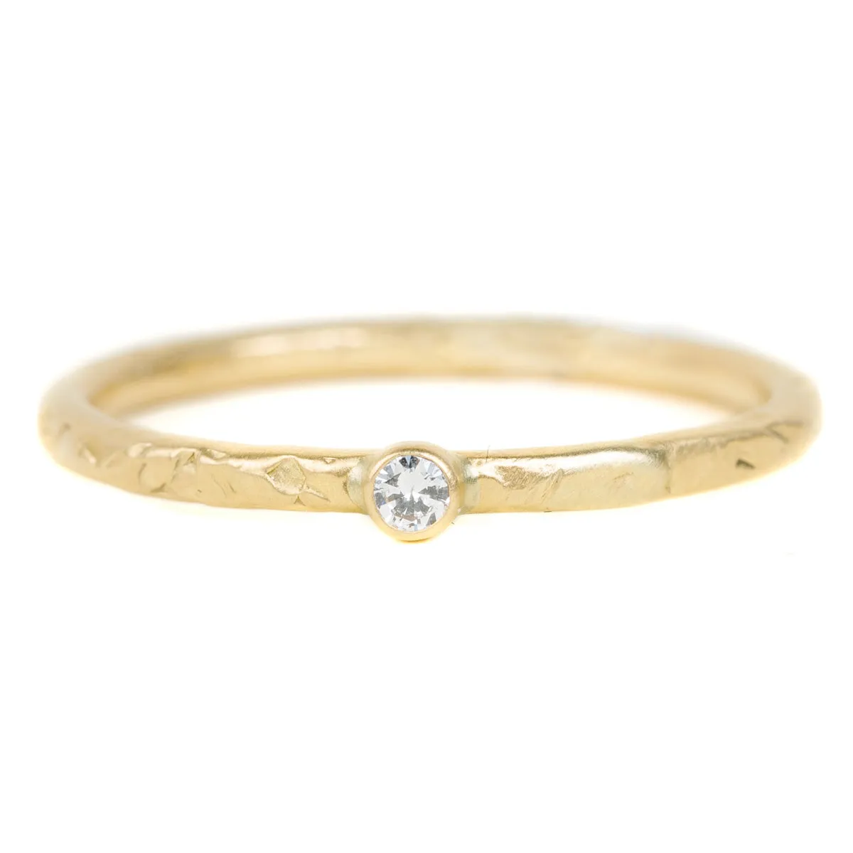 Goldyn Stacker Band - 18k Gold   Reclaimed Diamonds