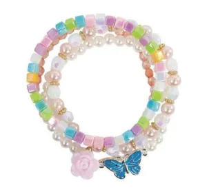 Great Pretenders Fashion - Pearly Butterfly Bracelet