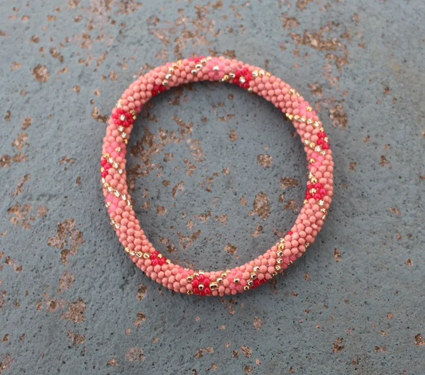 Hippie Peach Roll On Bracelet