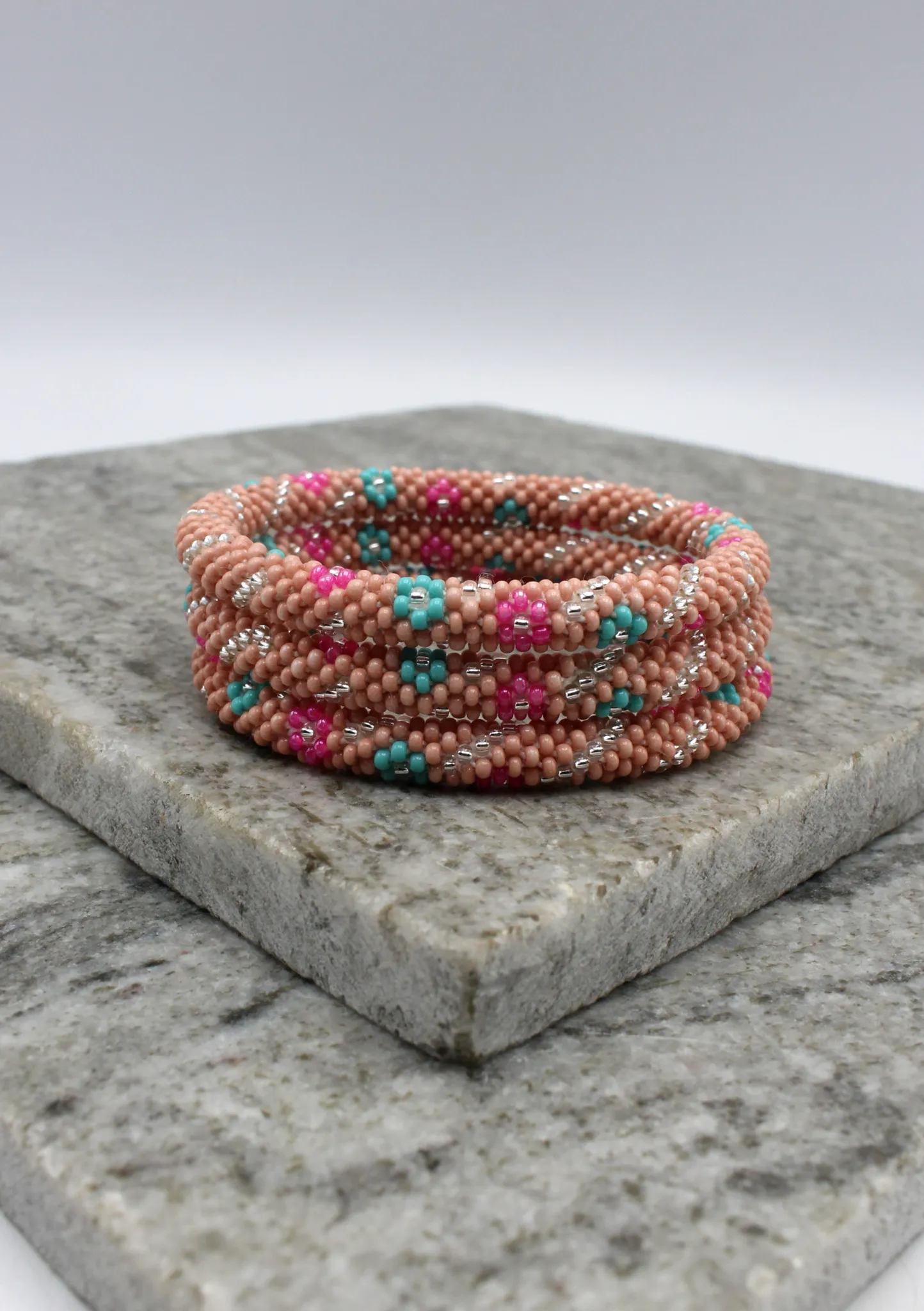 Hippie Peach Roll On Bracelet